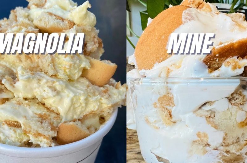 Copycat Magnolia Bakery banana pudding, layered with vanilla wafers and bananas.